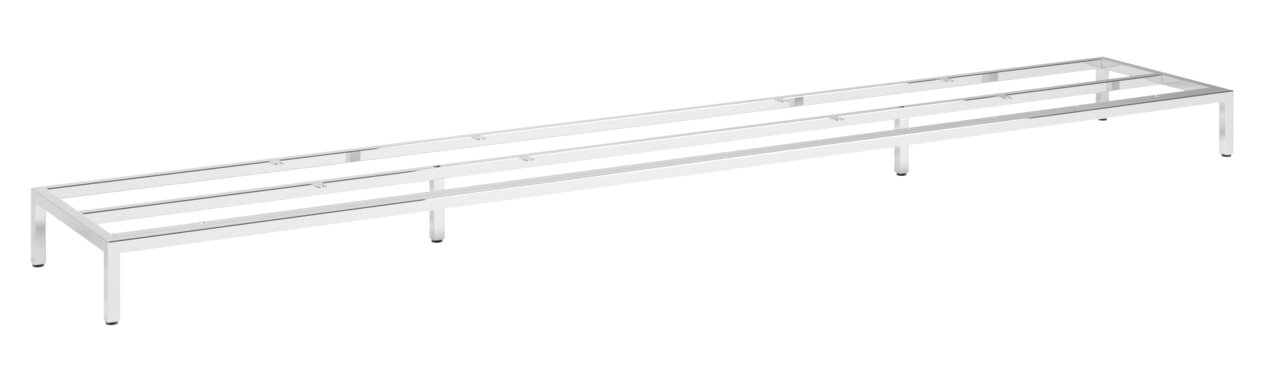 Metallgestell 225cm in seitlicher Perspektive, schlichtes und modernes Design.
