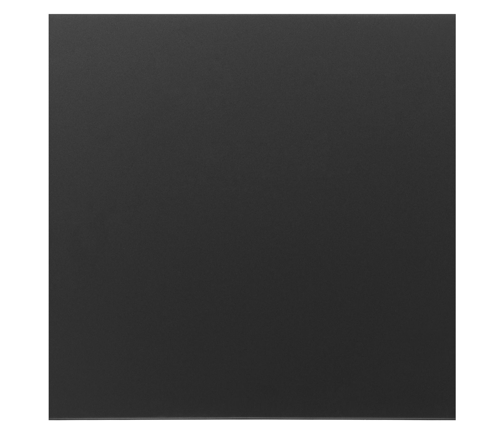 Draufsicht auf eine schwarze quadratische Tischplatte.