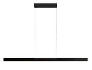 Moderne schwarze Pendelleuchte MODUS, seitliche Perspektive