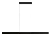 Moderne zwarte hanglamp MODUS, zijaanzicht