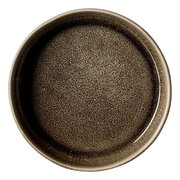 Beilagenteller 16cm in brauner Keramikoptik, Draufsicht
