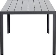 Moderner Gartentisch 180x92 cm in Grau, Vorderansicht