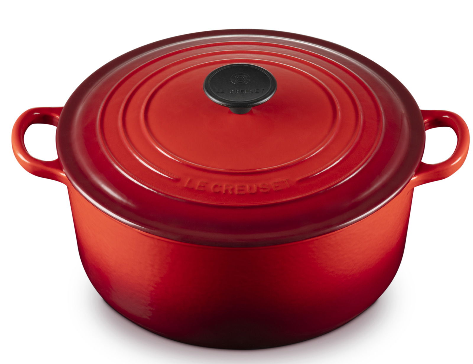 Roter Bräter 26cm mit Deckel, Draufsicht