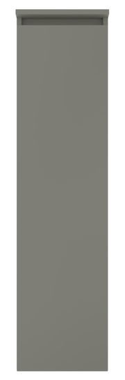 Grauer Mittelschrank, frontale Ansicht