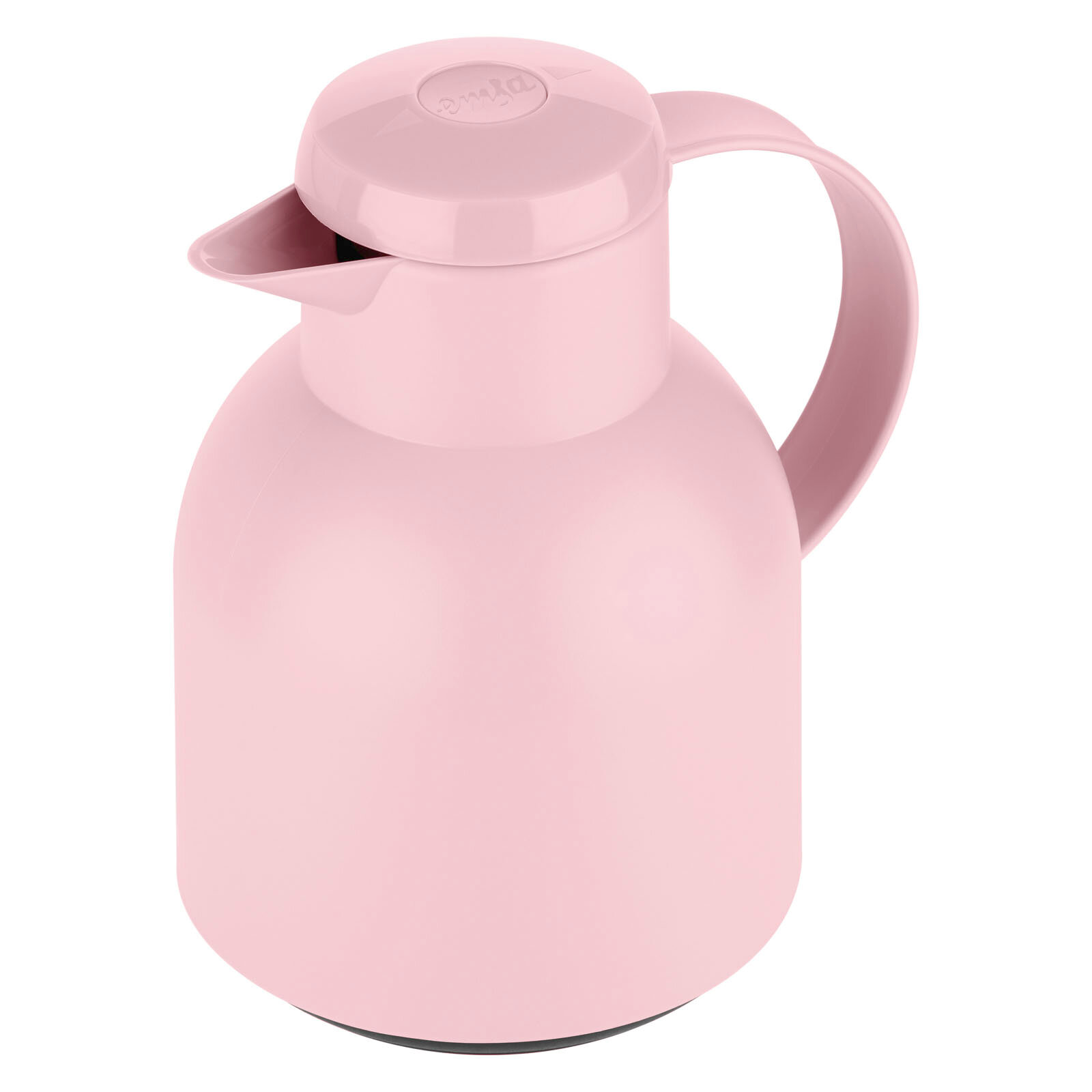 Rosa Isolierkanne SAMBA 1L, seitliche Perspektive