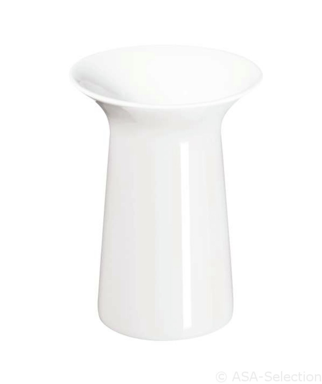 Weiße Vase aus der ASA Selection Vasen-Serie COLORI, frontal abgebildet.