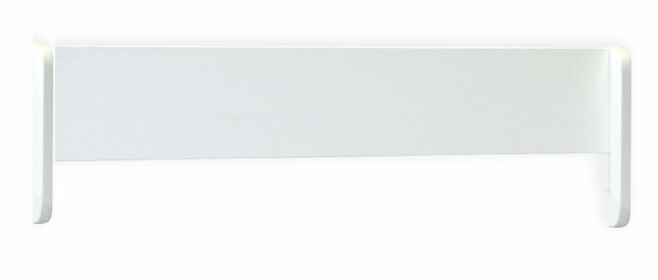 Stylife 1/2 Absturzsicherung WOOBIE Weiße Absturzsicherung aus Metall, seitliche Perspektive