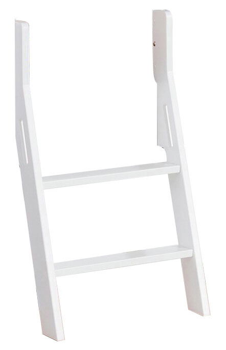 Weiße Leiter für Kojenbett, frontal abgebildet