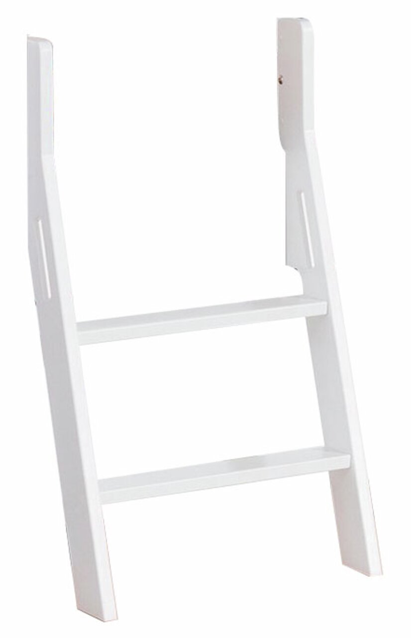 Witte ladder voor stapelbed, vooraanzicht