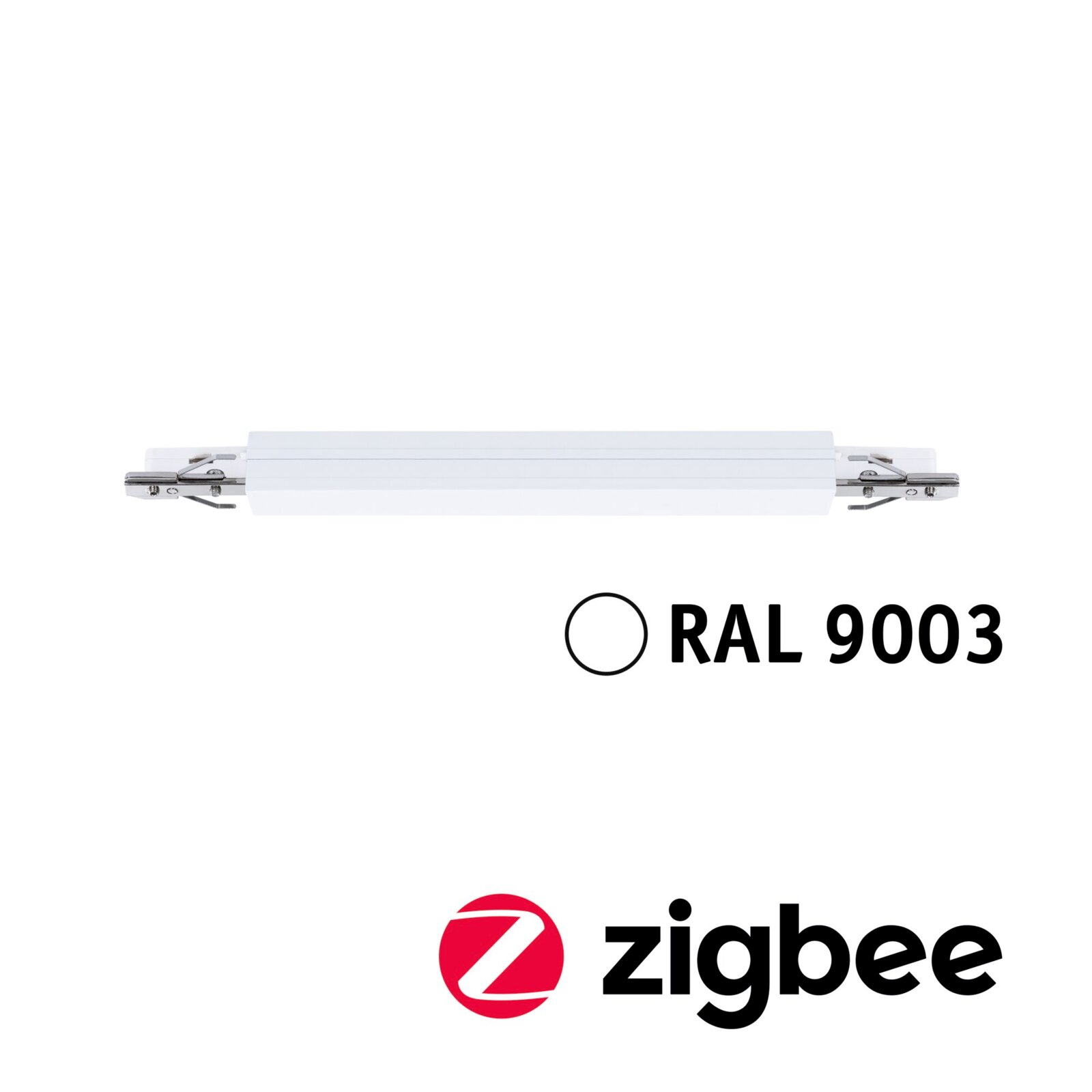 Zigbee Switchdimmer in Weiß, seitliche Perspektive, RAL 9003