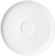 Weiße Untertasse Skagen 16cm, Draufsicht