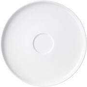 Weiße Untertasse Skagen 16cm, Draufsicht