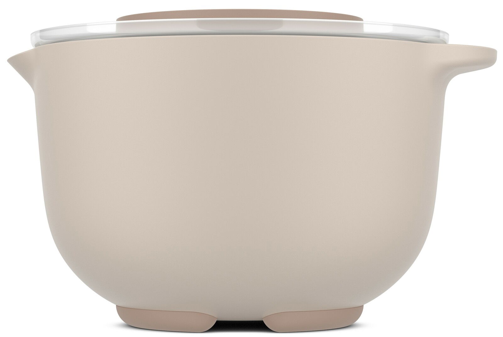 Rührschüssel 3000 ml mit Spritzschutz, seitliche Ansicht