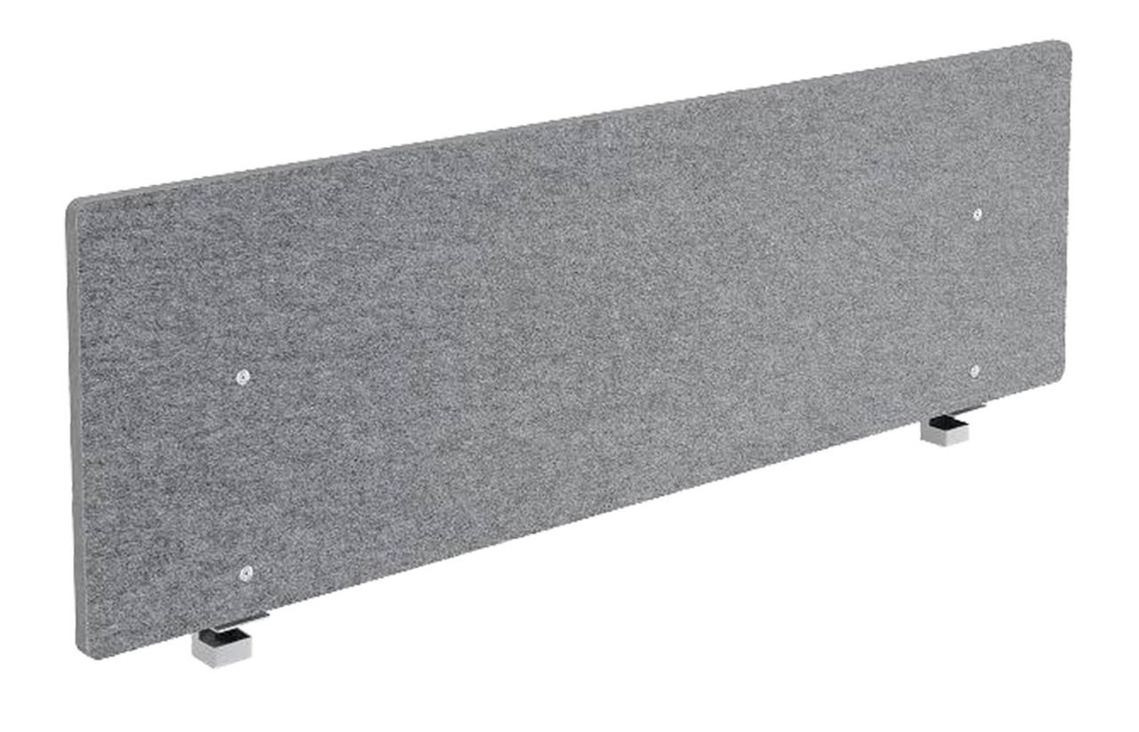 Cantus Akustik-Trennwand FLIXX Graue Akustik-Trennwand mit rechteckiger Form, seitliche Perspektive