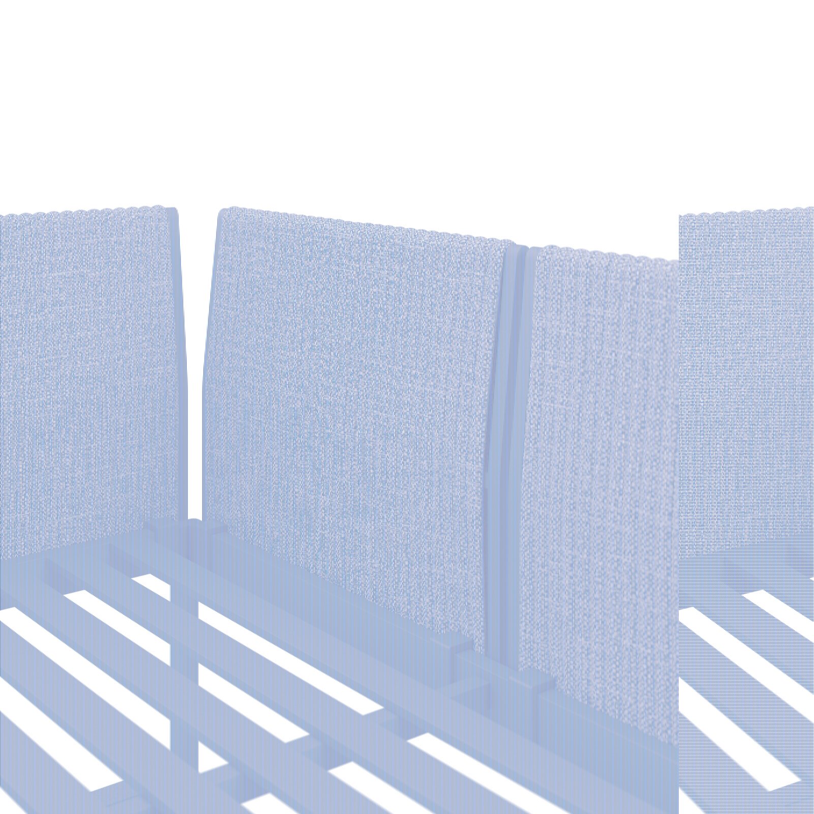 Rückansicht eines 2-Sitzer Sofas mit grauem Stoffbezug und Metallrahmen.