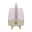 Frontansicht einer tragbaren Lampe mit Holzgriff und dreibeinigem Standfuß, Modell Lite-up Play Mini JBL Sand.