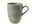 Grauer Kaffeebecher mit Henkel, 0,35l, mit horizontalen Streifen, seitliche Perspektive