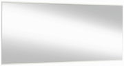 Rechteckiger Wandspiegel mit schmalem Rahmen, seitliche Perspektive