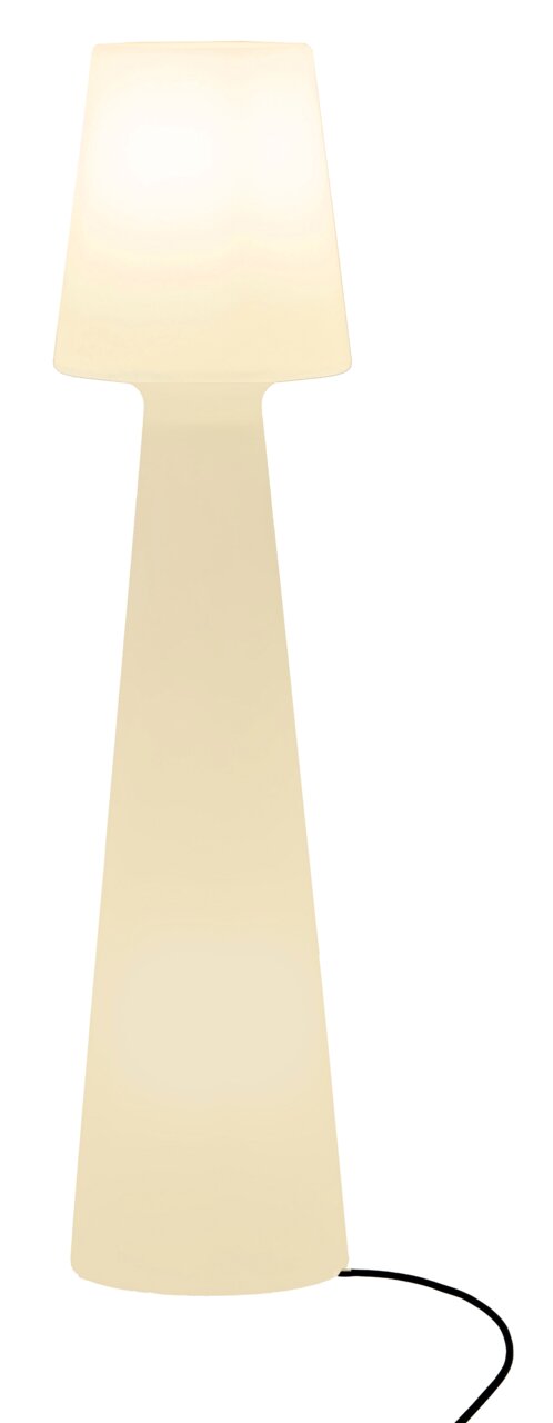 Newgarden LED-staande lamp LOLA Stehleuchte LOLA 110 in frontalansicht, minimalistisch und modern mit einem schlichten, konischen Design.