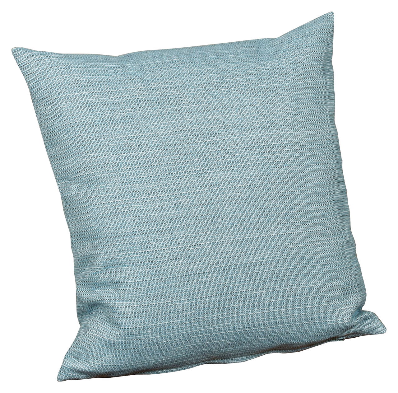 Schwienhorst Dekokissen LEXA BLUE Dekokissen in hellblauem Stoff mit feiner Struktur, schräg von vorne fotografiert