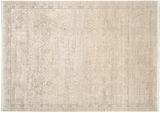 Beige Designer Teppich mit subtilen Mustern, Draufsicht