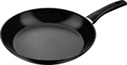 Bratpfanne mit 32 cm Durchmesser, schwarze Antihaftbeschichtung, seitliche Perspektive