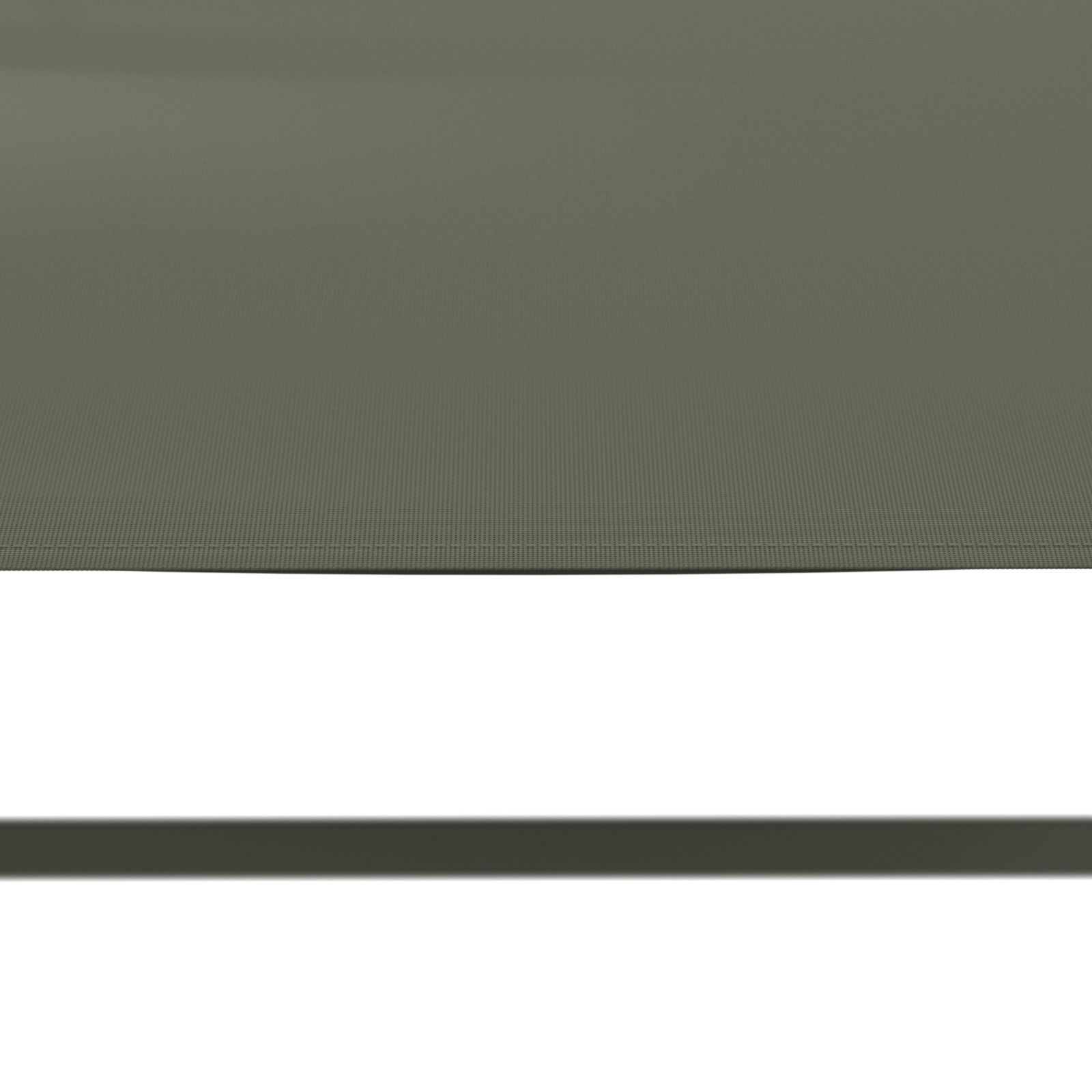 Nahaufnahme einer Sonnenliege von oben, die eine strukturierte Oberfläche zeigt.