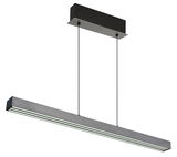 Moderne Hängeleuchte ETHAN von Globo Lighting in rechteckiger Form, seitliche Perspektive