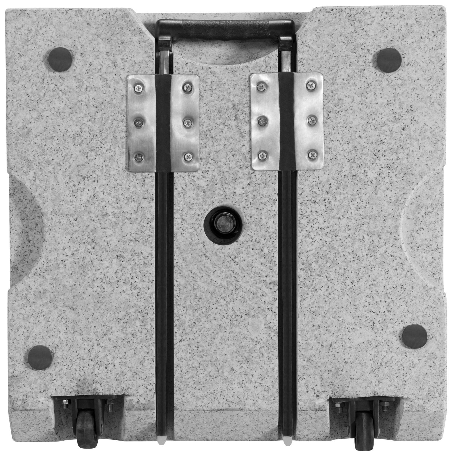 Doppler Granitsockel Trolley ZUBEHÖR Granit-Trolley-Sockel mit Rollen, Draufsicht