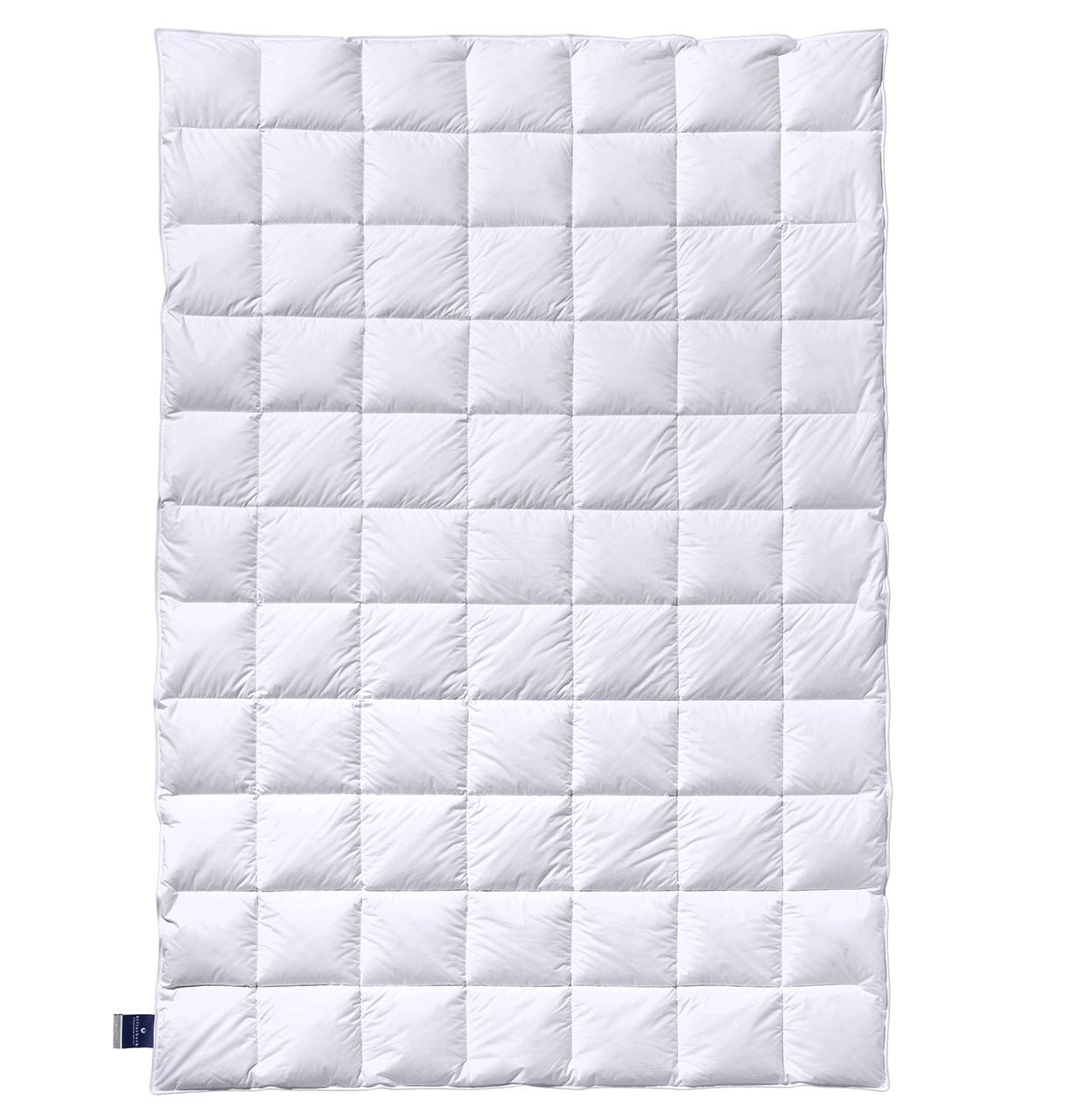 Daunendecke Light in Draufsicht mit quadratischer Steppung