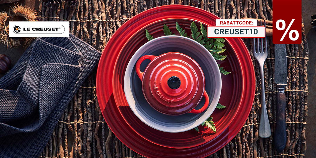 10% auf fast alle Le Creuset-Artikel, Code Creuset10