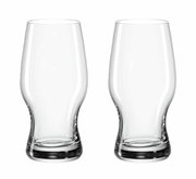 Zwei klare Bierbecher Taverna 330ml, frontal nebeneinander stehend