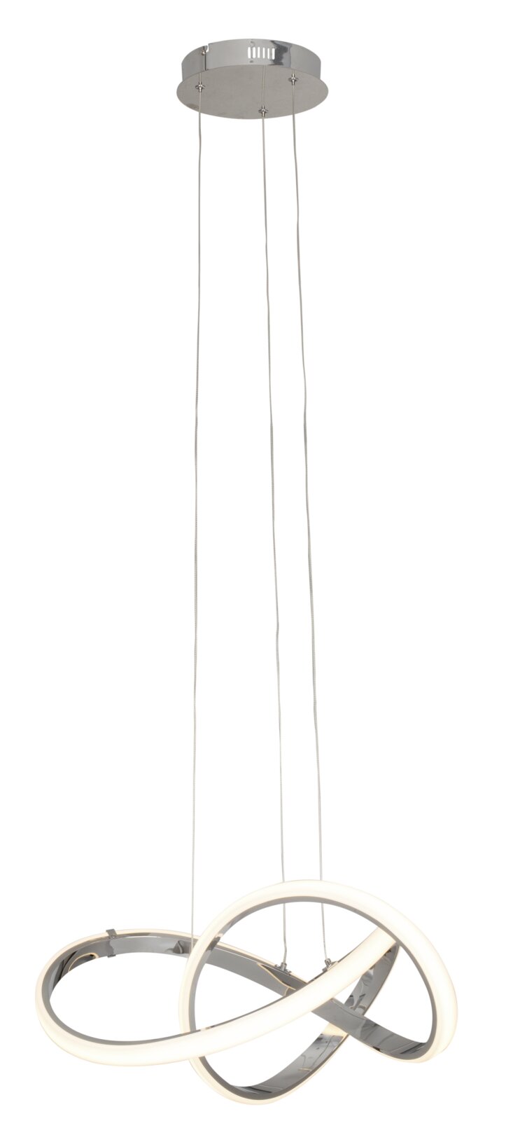 Ambiente LED-Hängeleuchte PENDELLEUCHTE Moderne LED-Hängeleuchte mit geschwungenem Design, seitliche Perspektive