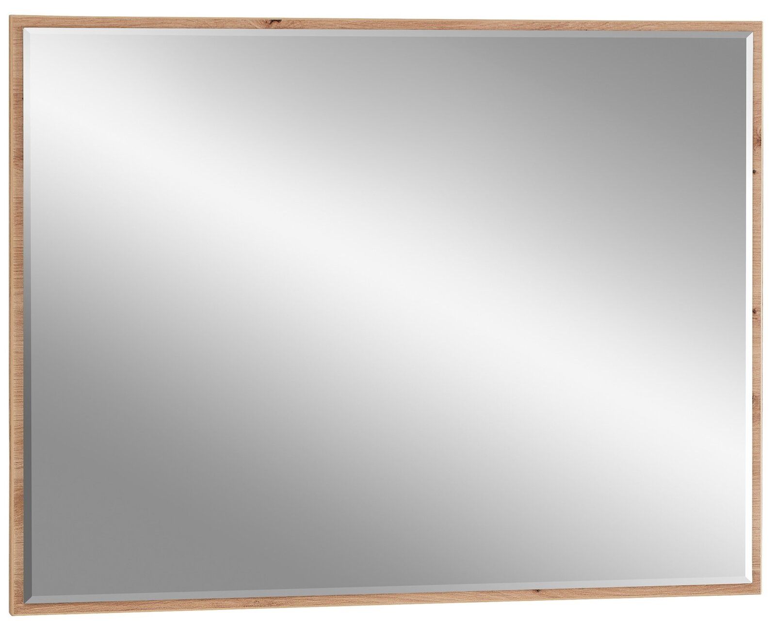 Voleo Spiegel schmal DIANA Rechteckiger Spiegel mit schmalem Holzrahmen, frontale Ansicht