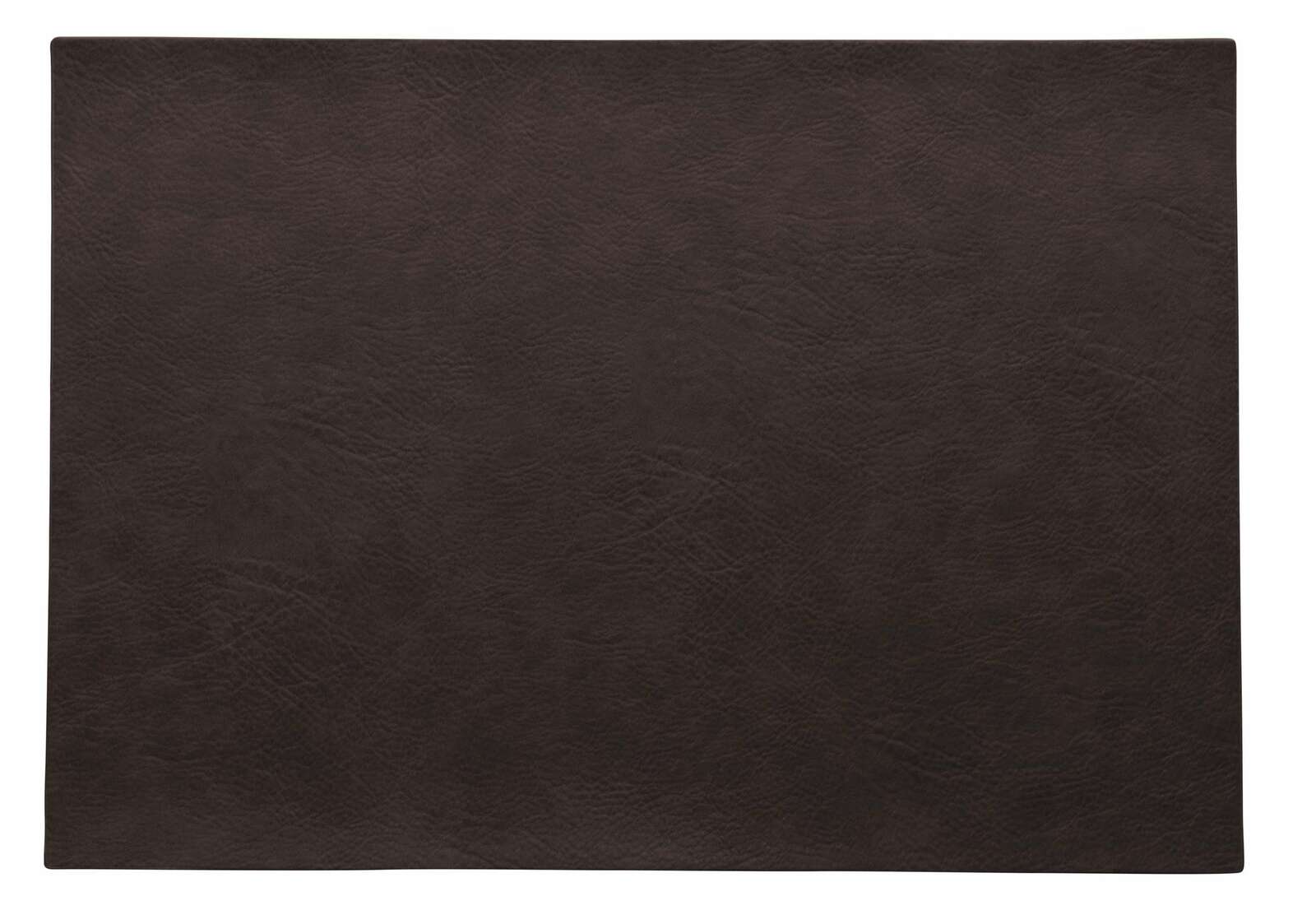 Rechteckiges Tischset in der Farbe Schwarzbraun, Ansicht von oben