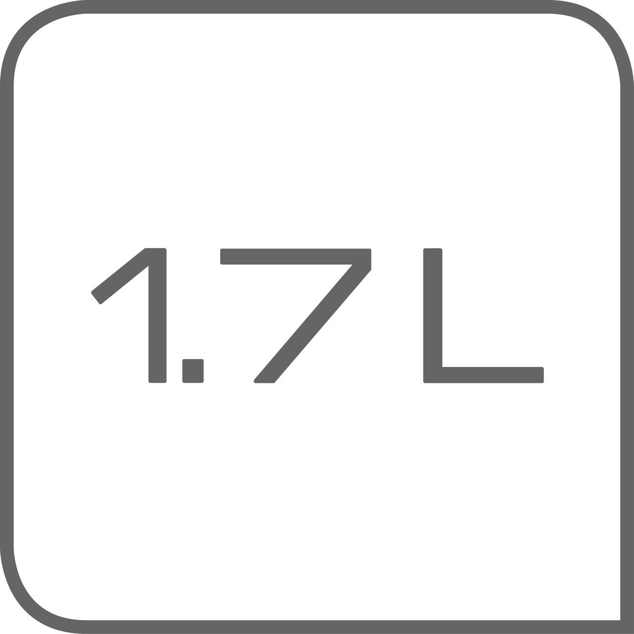 Kapazitätsanzeige von 1.7 Litern für den Wasserkocher Snow, Nahaufnahme