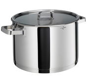 Edelstahl-Suppentopf SAN REMO, 26 cm, mit Deckel, seitliche Perspektive