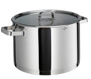 Edelstahl-Suppentopf SAN REMO, 26 cm, mit Deckel, seitliche Perspektive