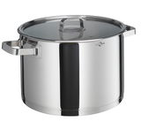Edelstahl-Suppentopf SAN REMO, 26 cm, mit Deckel, seitliche Perspektive