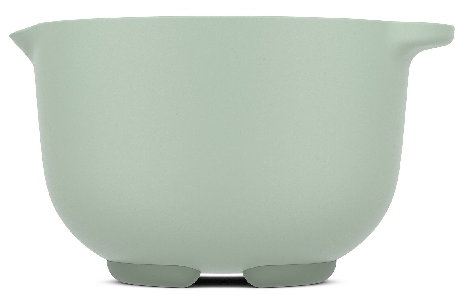 Grüne Rührschüssel mit 1500 ml Fassungsvermögen, seitliche Perspektive