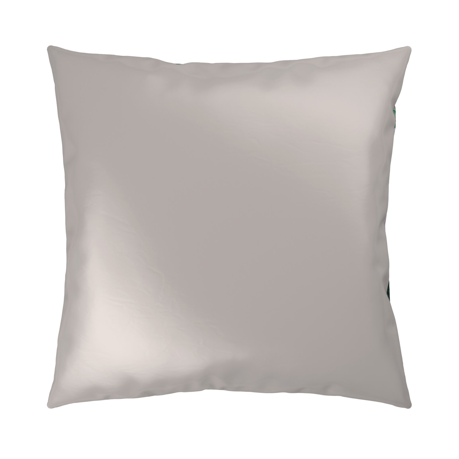 Beige Kissenbezug in Vorderansicht