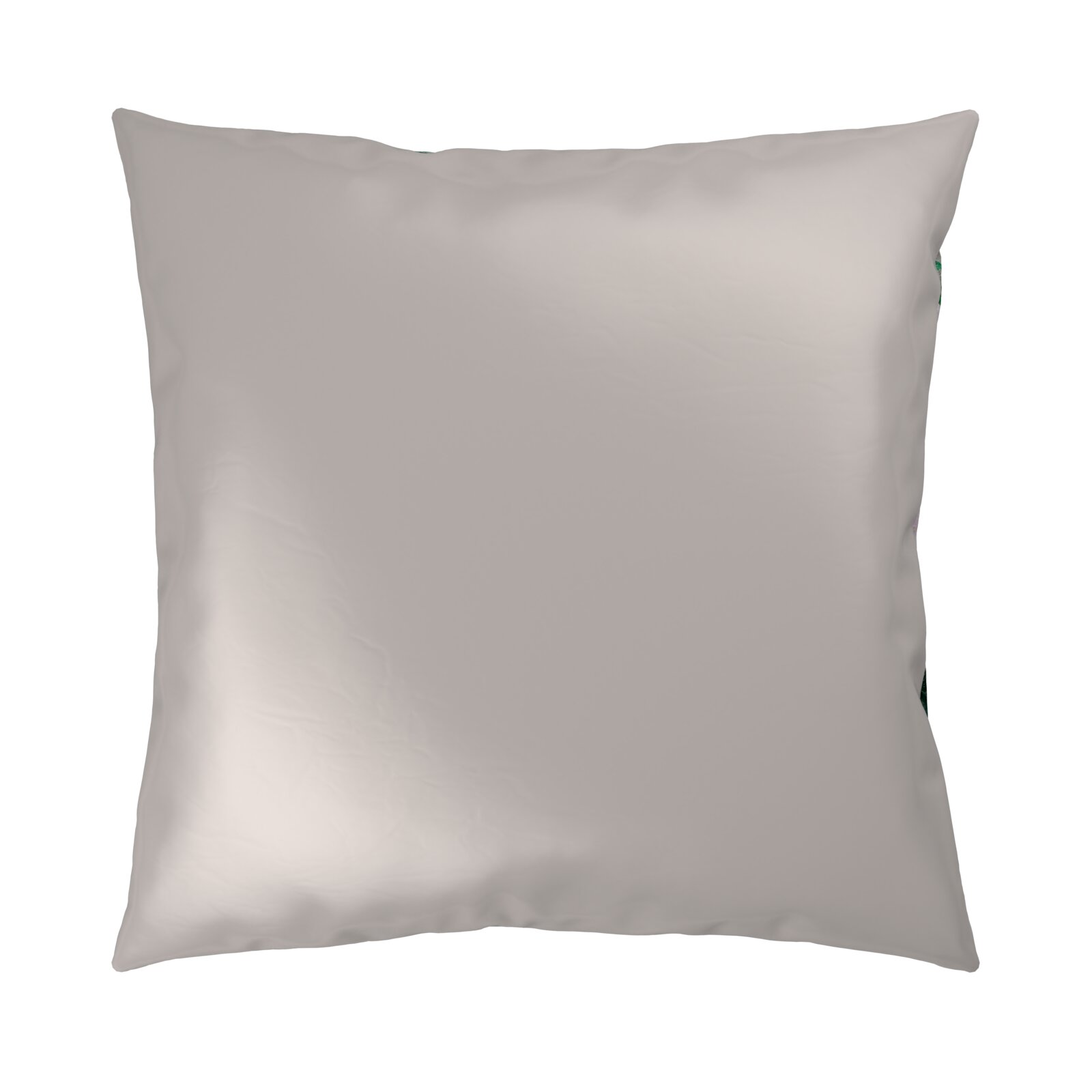 Beige Kissenbezug in Vorderansicht
