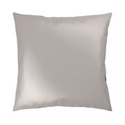 Beige Kissenbezug in Vorderansicht