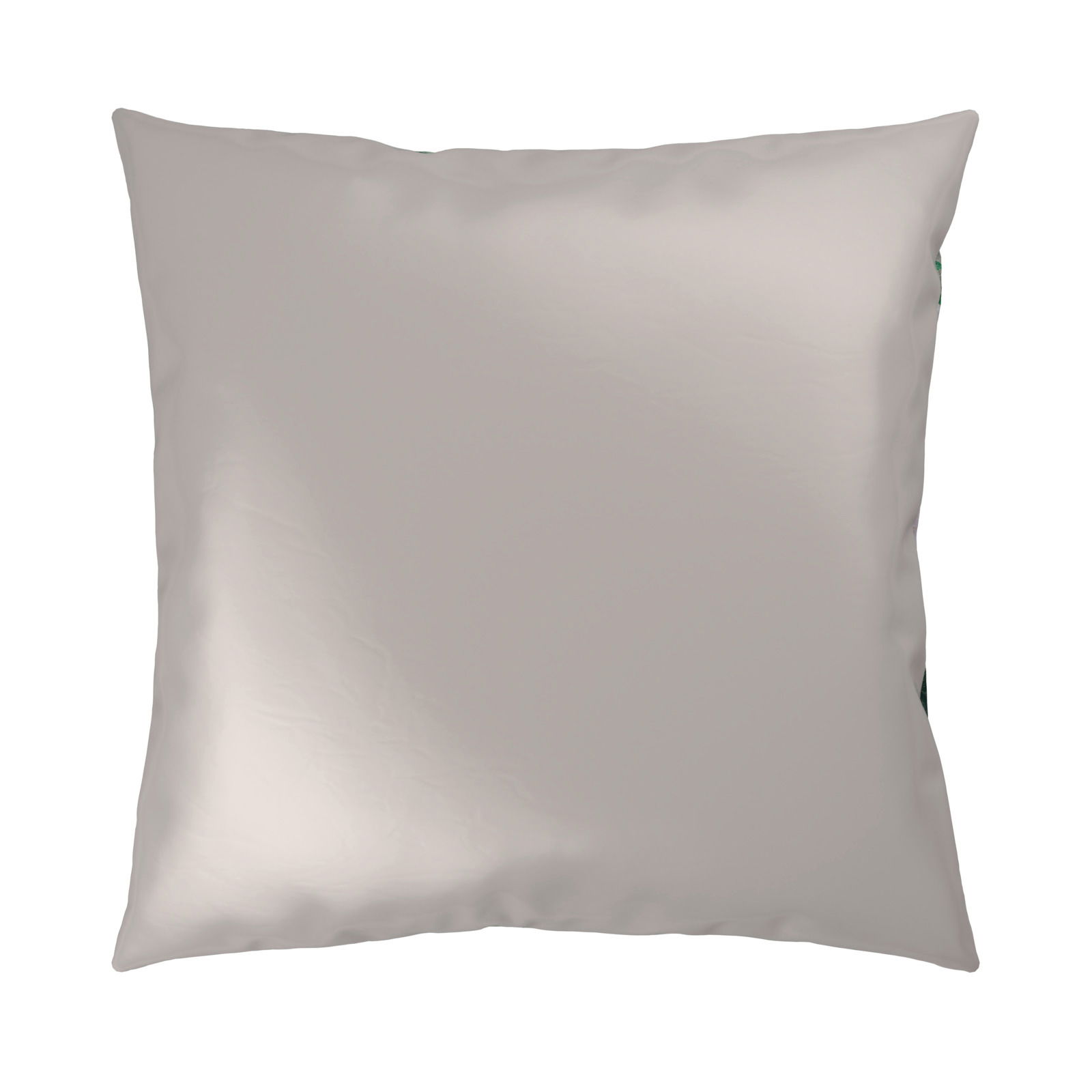 Beige Kissenbezug in Vorderansicht