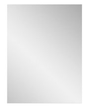 Rechteckiger Wandspiegel in Frontalansicht, schlichtes Design, ideal für moderne Wohnräume.