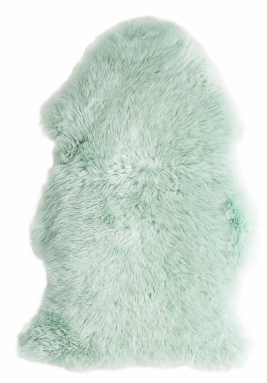 Zurbrüggen Schaffell 85cm Grünes Schaffell, ca. 85 cm, aus der Vogelperspektive fotografiert