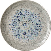 Speiseteller 26cm mit Mosaikmuster in Blau- und Grautönen, Draufsicht