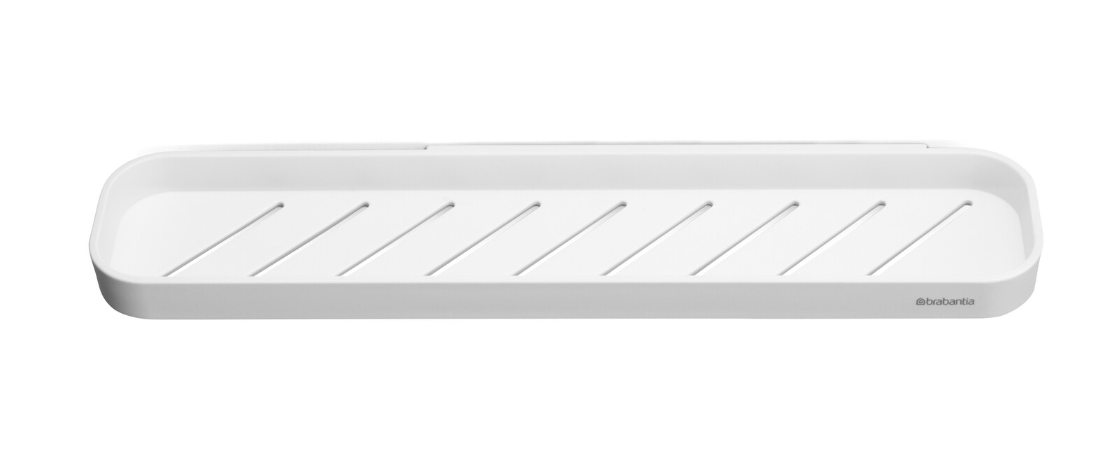 Brabantia Duschablage MINDSET Weiße Duschablage mit schlichten Linien, seitliche Perspektive