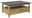 Hom´in Couchtisch BENTON Moderner Couchtisch aus Holz mit dunkler Tischplatte und Schublade, seitliche Perspektive