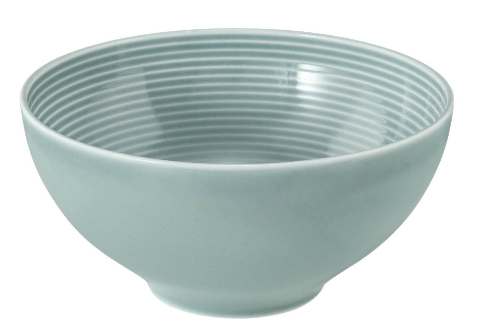 Seltmann Weiden Schüssel BEAT Runde Schüssel aus Porzellan, 15,5 cm, in arktisblauer Farbe, seitliche Perspektive